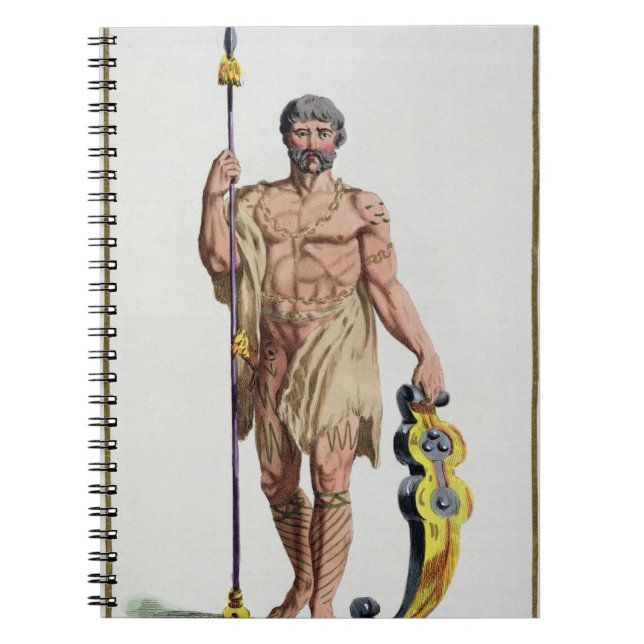 Cuaderno Vestido de un guerrero bretón de 'DES Estamp de (Frente)