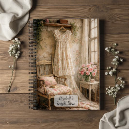 Cuaderno Vestido floral shabby chic