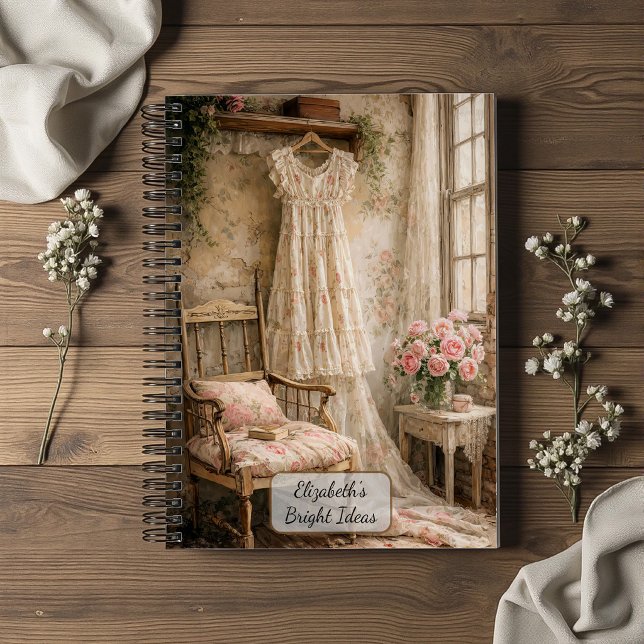 Cuaderno Vestido floral shabby chic (Subido por el creador)
