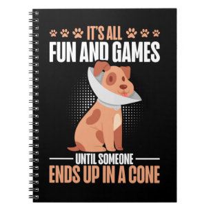 Cuaderno Vet Tech Dog Cone Humor Veterinario