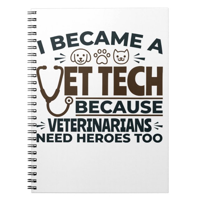 Cuaderno Vet Tech porque los veterinarios también necesitan (Frente)