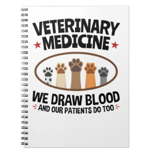 Cuaderno Vet Tech Veterinaria Cita Sangre