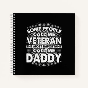 Cuaderno Veteran Daddy   Tributo militar patriótico