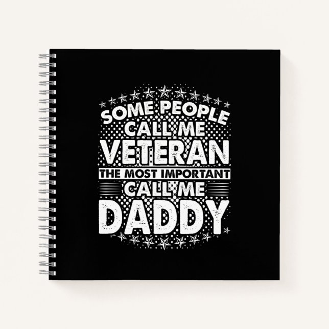 Cuaderno Veteran Daddy | Tributo militar patriótico (Anverso)