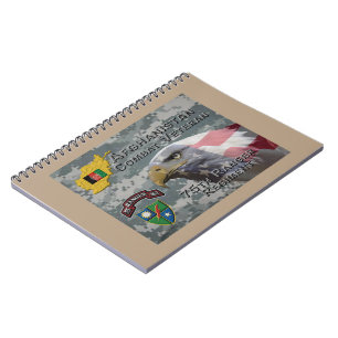 Cuaderno Veterano de combate afgano Regimiento de 75°