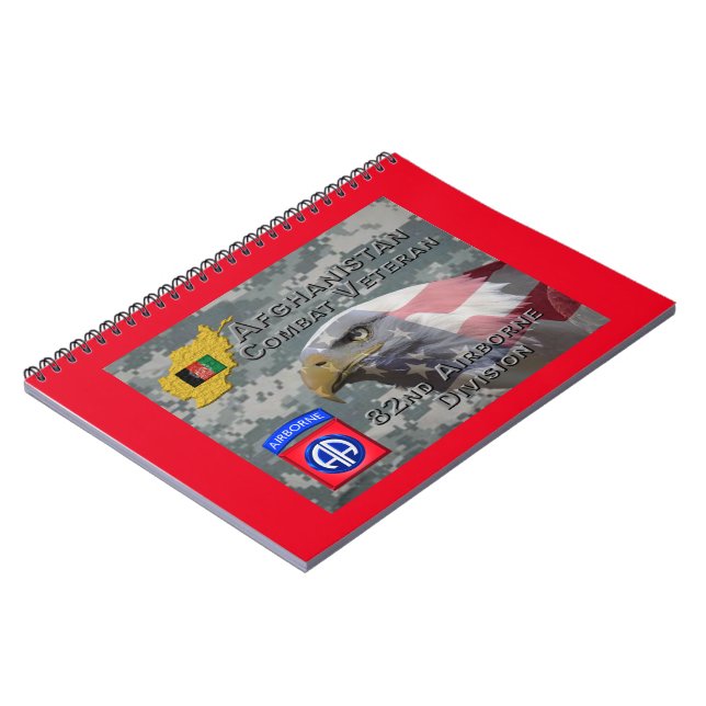 Cuaderno "Veterano de Combate de Afganistán" - 82.º Divis A (Lado Izquierdo)