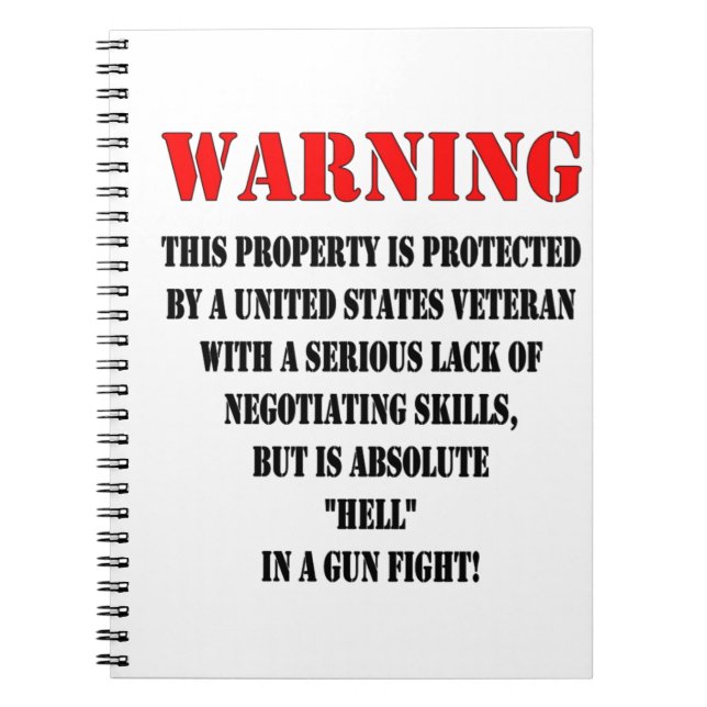 CUADERNO VETERANO DE LOS ESTADOS UNIDOS (Frente)