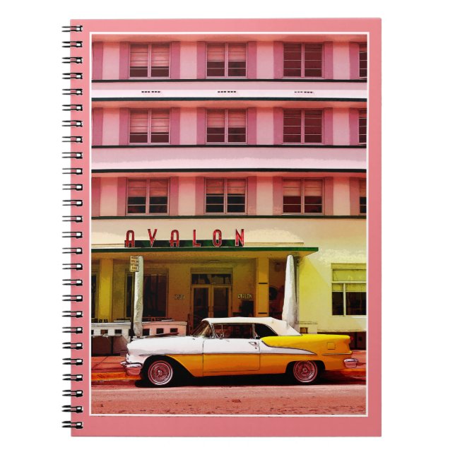 Cuaderno Veterano del Distrito Art Deco, Miami, Florida (Frente)