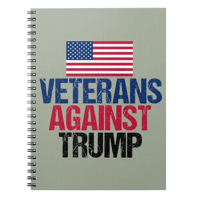 Cuaderno Veteranos contra la política Trump (Frente)