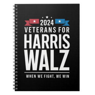 Cuaderno Veteranos De Harris Walz 2024