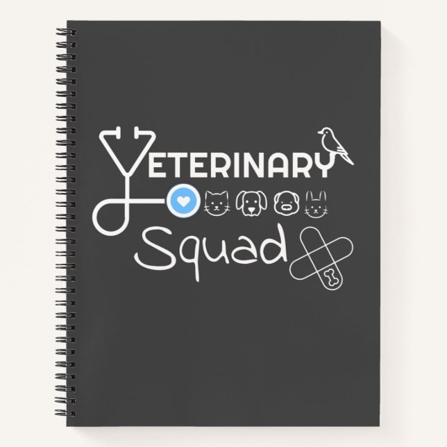 Cuaderno Veterinaria - Escuadrón veterinario (Anverso)