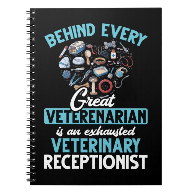 Cuaderno Veterinaria recepcionista Animal Veterinario (Frente)