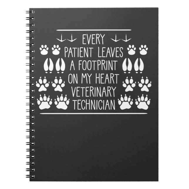 Cuaderno Veterinario Técnico Pie Imprimir Cuidado Animal (Frente)