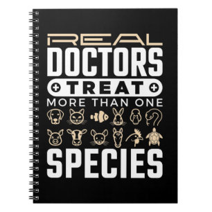 Cuaderno Veterinarios Médicas reales tratan más de una espe