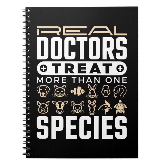 Cuaderno Veterinarios Médicas reales tratan más de una espe (Frente)