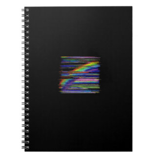 Cuaderno VHS Glitchcore Ventana Arcoíris