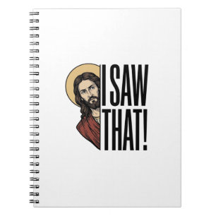 Cuaderno Vi ese divertido diseño gráfico religioso fugaz_1