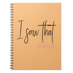 Cuaderno Vi ese karma