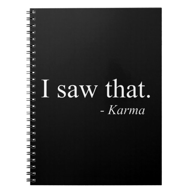 Cuaderno Vi Eso - Karma (Frente)