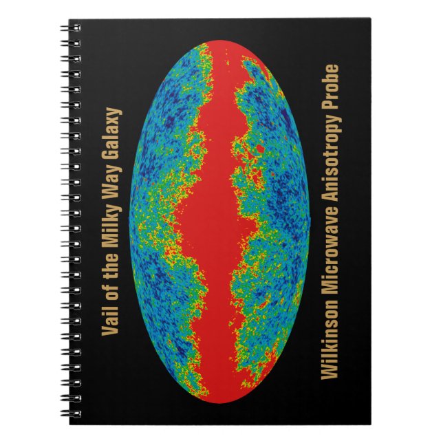 Cuaderno Vía Láctea Velo De Galaxia Sobre Universo WMAP (Frente)