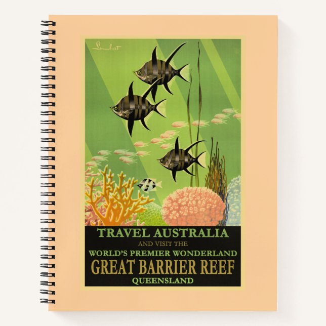 Cuaderno Viaja a Australia, Gran Barrera de Coral, (Anverso)