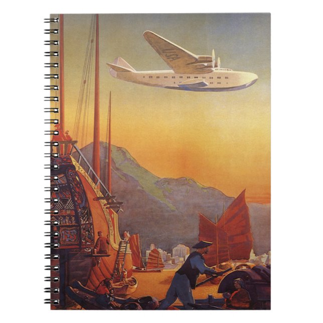 Cuaderno Viajando al Estilo Antiguo, Avión Sobre Barcazas e (Frente)