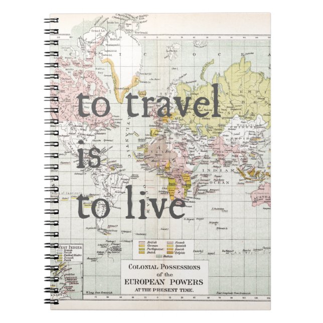 Cuaderno Viajar es vivir (Frente)