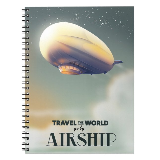 Cuaderno Viajar por el mundo en Dirigible (Frente)