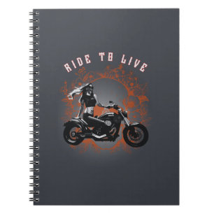 Cuaderno Viaje a la vida - Chica de motociclistas
