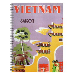 Cuaderno Viaje a Vietnam de Saigon Vintage