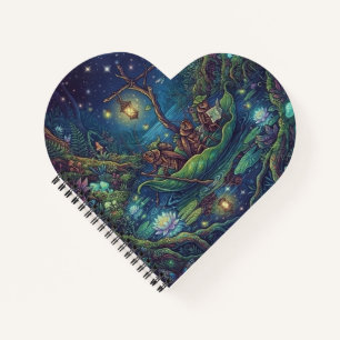 Cuaderno Viaje al Desconocido   Bosque Nocturno Encantado