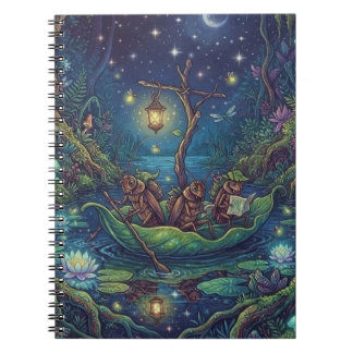 Cuaderno Viaje al Desconocido | Bosque Nocturno Encantado