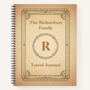 Cuaderno Viaje al estilo victoriano vintage