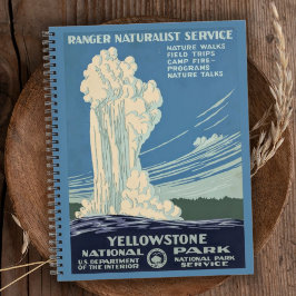 Cuaderno Viaje al Parque Nacional Retro Yellowstone