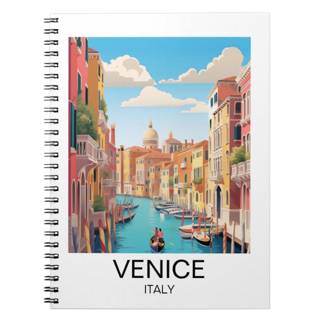 Cuaderno Viaje artístico de Venecia de Vintage (Frente)