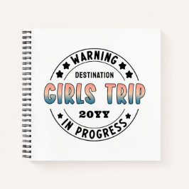 Cuaderno Viaje de Chicas personalizados en curso Gradiente 