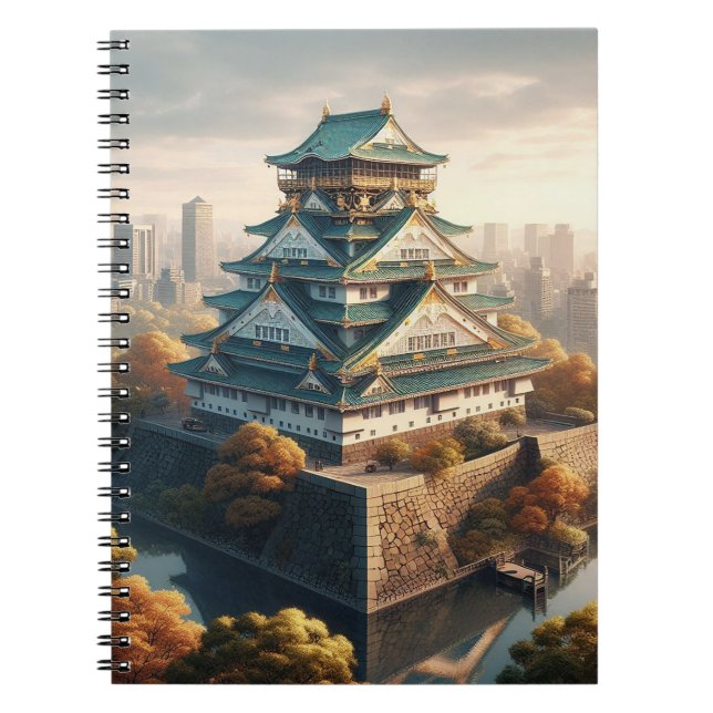 Cuaderno Viaje de cosecha de paisajes de Japón del Castillo (Frente)