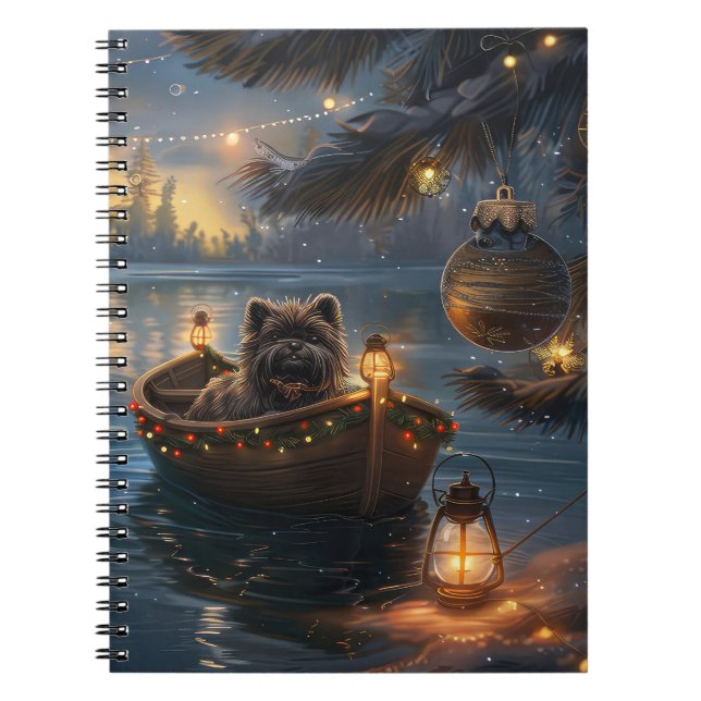 Cuaderno Viaje de los Navidades festivos Affenpinscher (Frente)