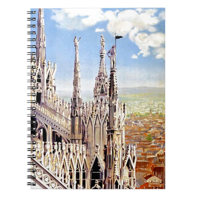 Cuaderno Viaje de Milán de Vintage (Frente)