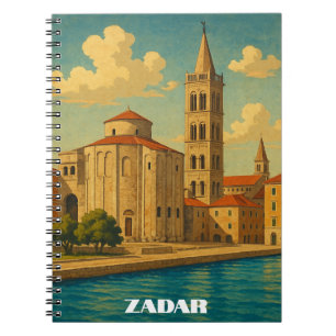 Cuaderno Viaje de Retro Vintage Zadar Croatia