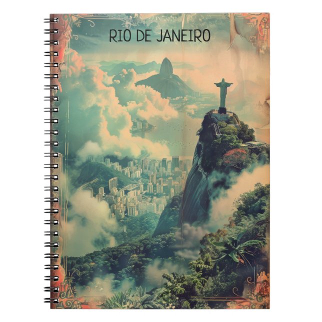 Cuaderno Viaje de Río de Janeiro Estatua Jesús (Frente)