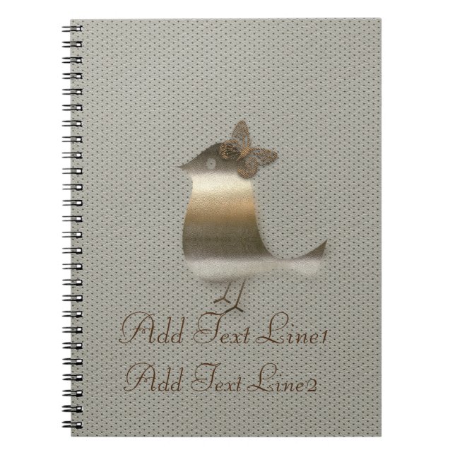 Cuaderno Viaje de vacaciones de oro retro (Frente)