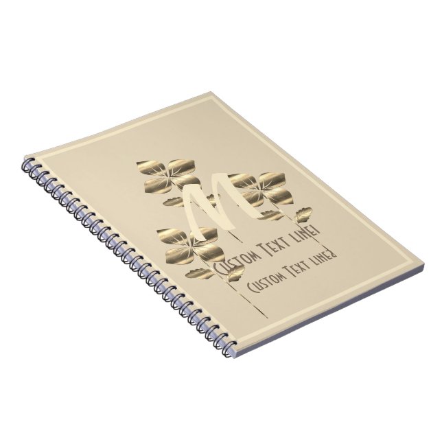 Cuaderno Viaje de vacaciones de oro retro (Lado Derecho)