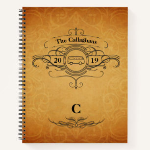 Cuaderno Viaje de Van Travel Journal con estilo vintage