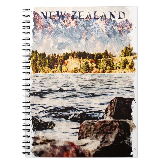 Cuaderno Viaje de vida silvestre en Nueva Zelanda (Frente)