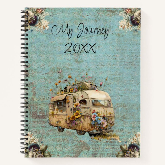 Cuaderno Viaje del personalizado Flower Trailer (Anverso)