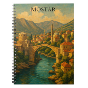Cuaderno Viaje del Viejo Puente Mostar de Bosnia