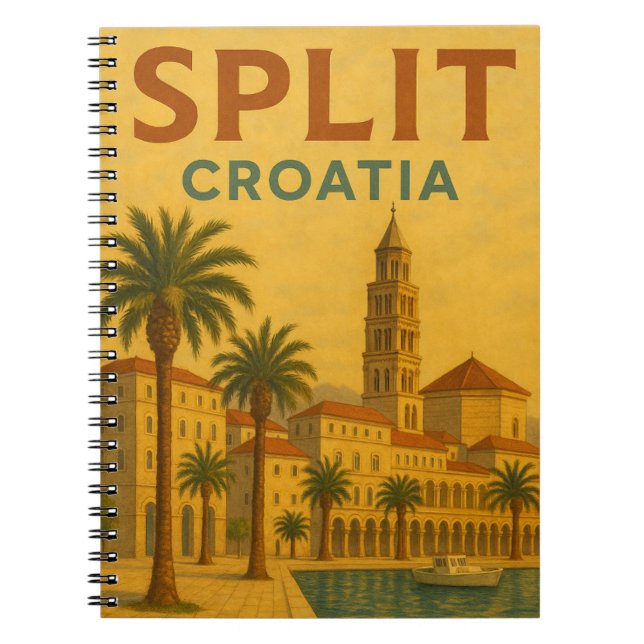 Cuaderno Viaje en Dalmatia de la Vieja Split Croacia (Frente)