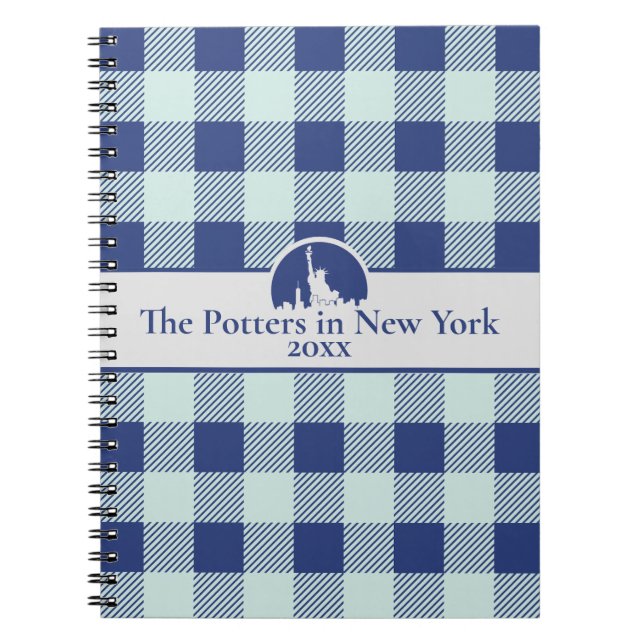 Cuaderno Viaje familiar personalizado de NYC (Frente)