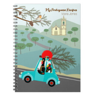 Cuaderno Viaje festivo a Navidades de gallos de Portugal